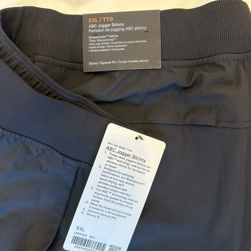 Lululemon ABC Skinny Fit Joggers